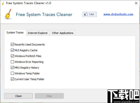 Free System Traces Cleaner(系统隐私清理工具)