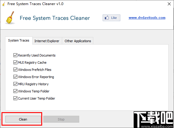 Free System Traces Cleaner(系统隐私清理工具)