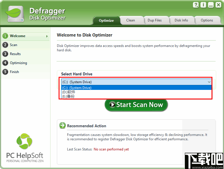 Defragger Disk Optimizer(磁盘碎片整理优化软件)