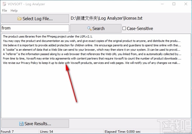 Vov Log Analyzer(日志分析软件)