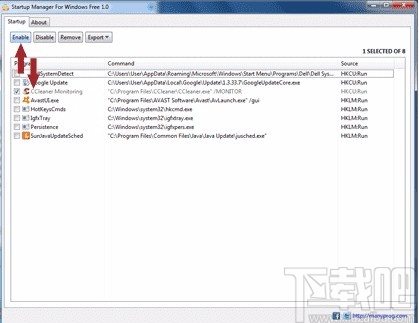 Startup Manager For Windows Free(系统启动项管理工具)