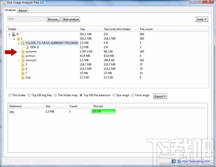 Disk Usage Analyzer Free(磁盘使用率分析工具)