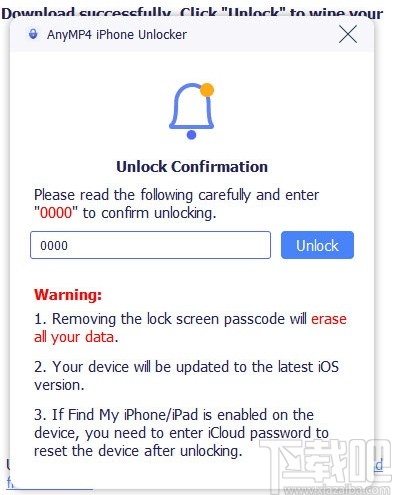 AnyMP4 iPhone Unlocker(iPhone手机解锁工具)