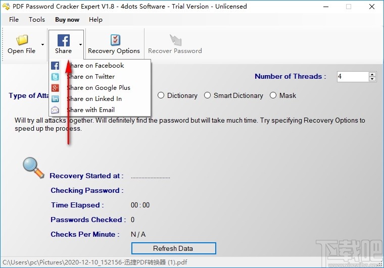 PDF Password Cracker Expert(pdf文档解锁工具)