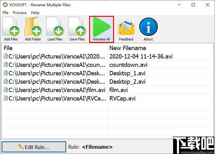 Rename Multiple Files(批量重命名工具)