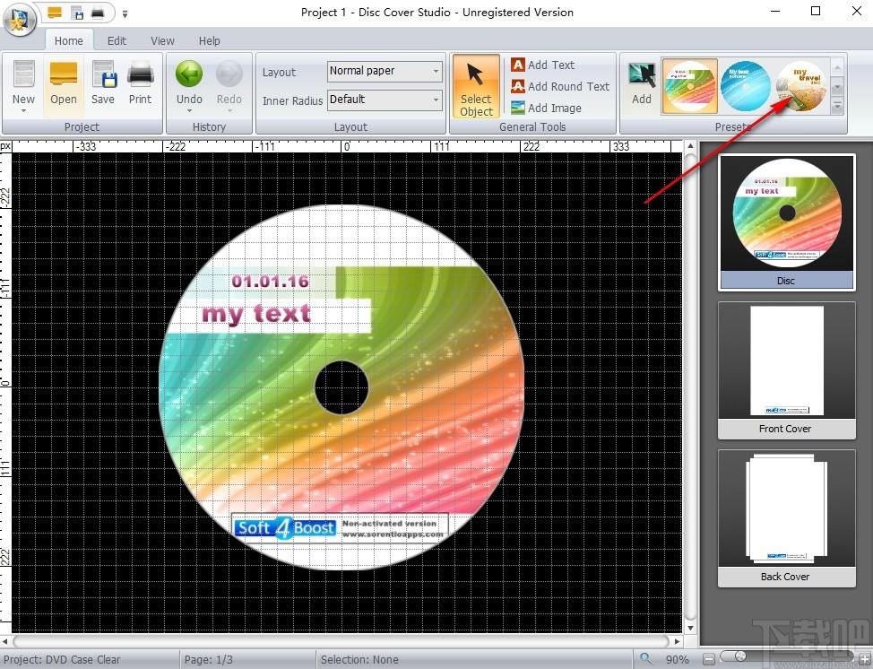 Soft4Boost Disc Cover Studio(光盘封面制作软件)