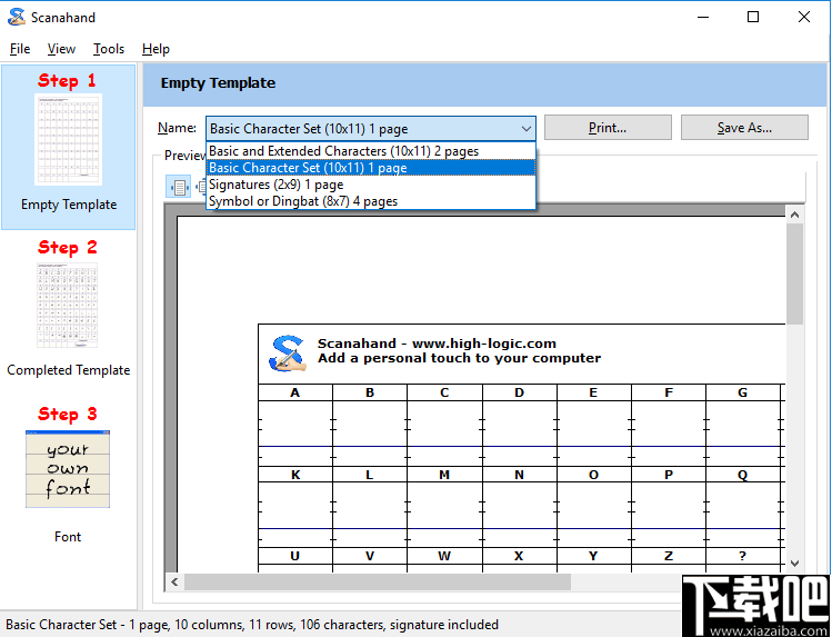 Scanahand(字体制作软件)