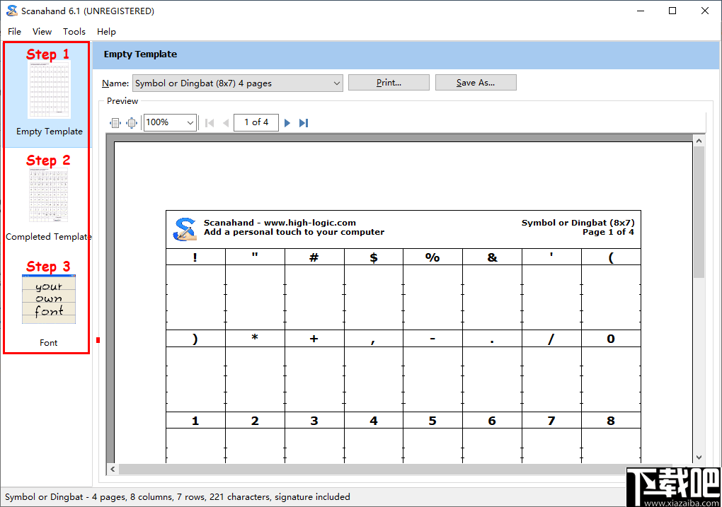 Scanahand(字体制作软件)