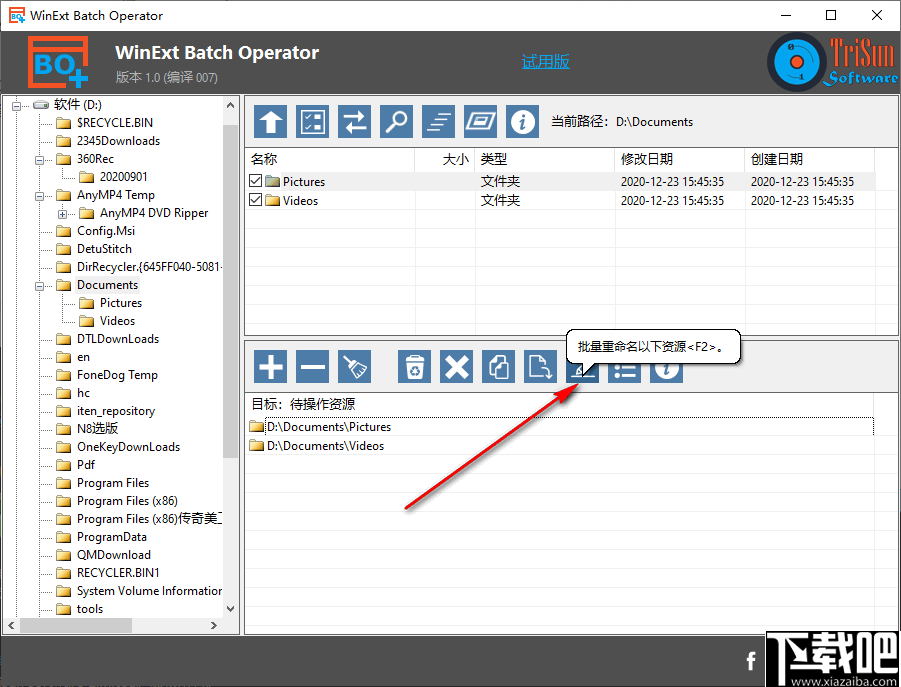 WinExt Batch Operator(文件批量管理工具)