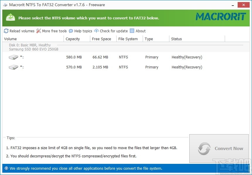 Macrorit NTFS to FAT32 Converter(NTFS转FAT32软件)