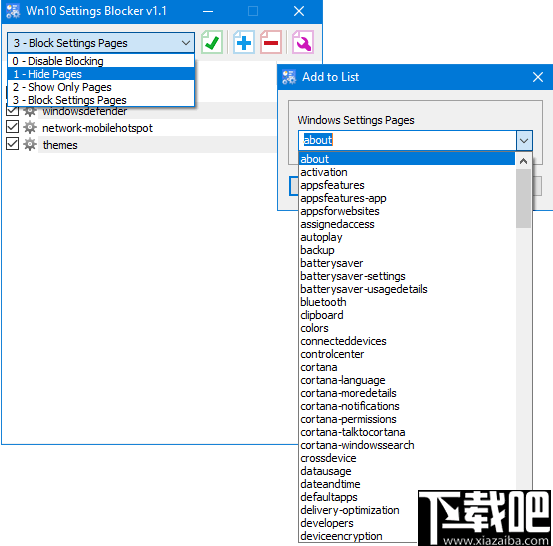 Win10 Settings Blocker(win10隐藏设置工具)