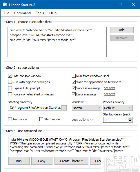 Hidden Start(命令行工具)