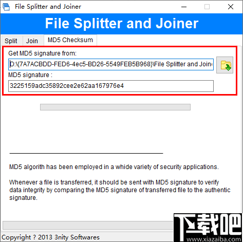 File Splitter and Joiner(文件分割合并工具)