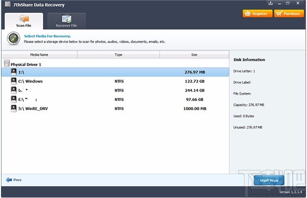 7thShare File Recovery(数据恢复软件)