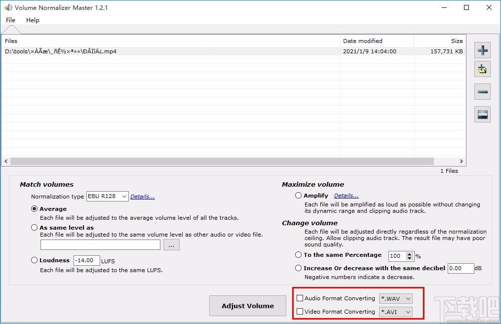 Volume Normalizer Master