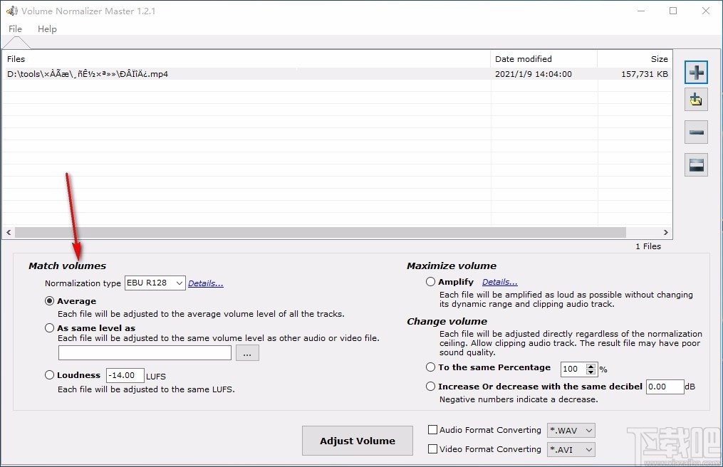 Volume Normalizer Master