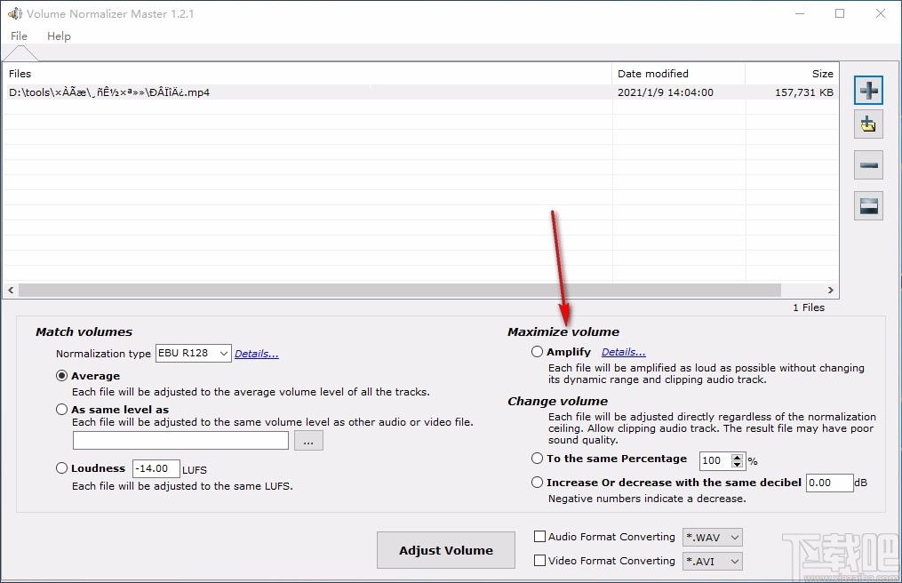 Volume Normalizer Master