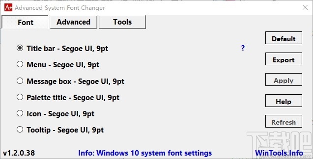 Advanced System Font Changer(系统字体更换工具)