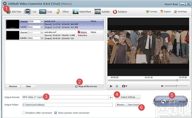 Free SWF to Video Converter(免费Swf到视频转换器)