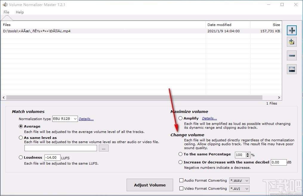 Volume Normalizer Master