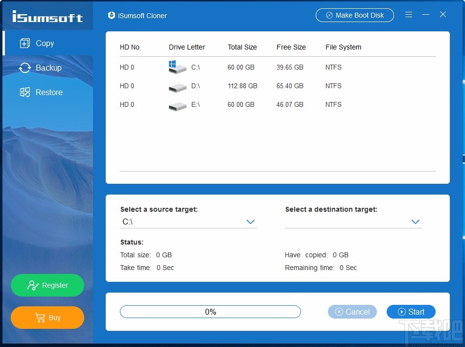 iSumsoft Cloner(系统分区备份软件)