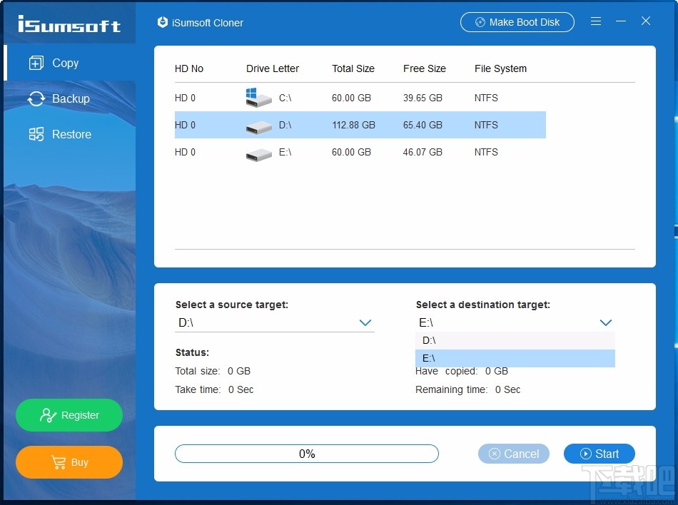 iSumsoft Cloner(系统分区备份软件)