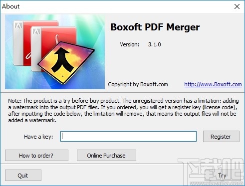 Boxoft PDF Merger(PDF合并工具)