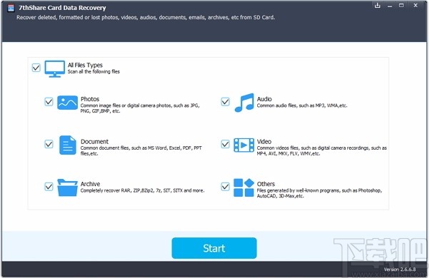 7thShare Card Data Recovery(内存卡数据恢复软件)