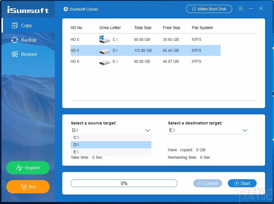 iSumsoft Cloner(系统分区备份软件)