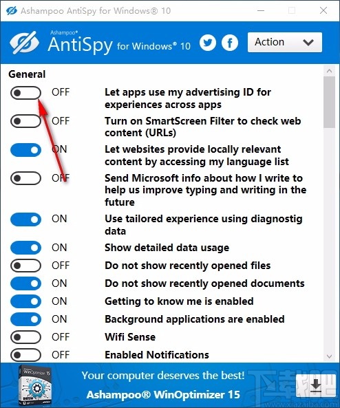 Ashampoo AntiSpy for Windows 10(Win10辅助工具)