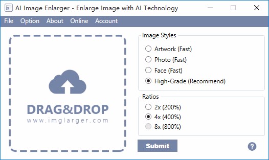 AI Image Enlarger无损放大图片的方法