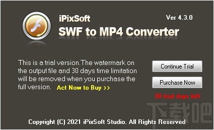 iPixSoft SWF to MP4 Converter(SWF转MP4软件)