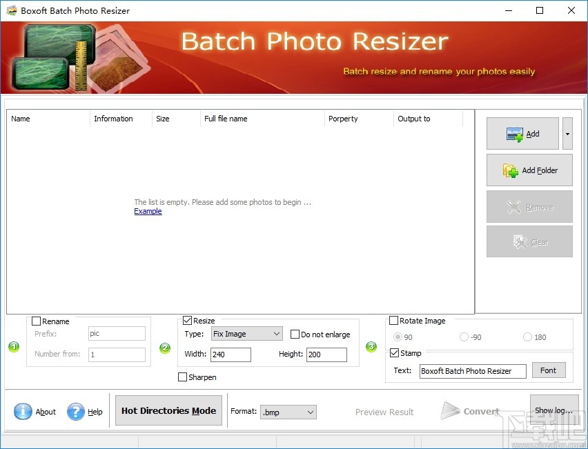 Boxoft Batch Photo Resizer(图像处理软件)