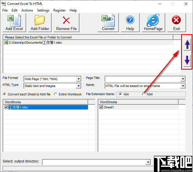 Convert Excel to HTML(Excel转HTML工具)