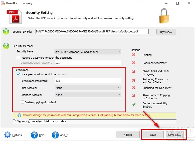 Boxoft PDF Security(PDF安全设置软件)