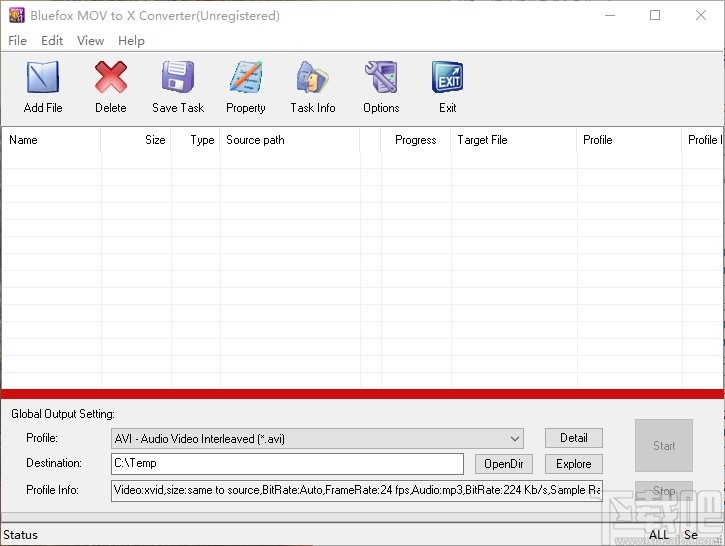 Bluefox MOV to X Converter(MOV视频格式转换器)