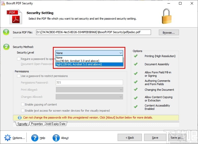 Boxoft PDF Security(PDF安全设置软件)