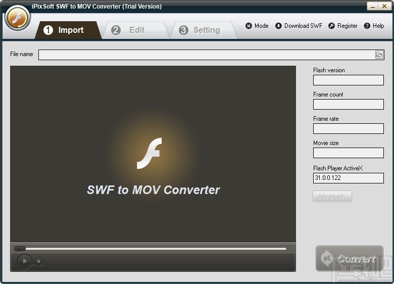 iPixSoft SWF to MOV Converter(SWF转MOV软件)