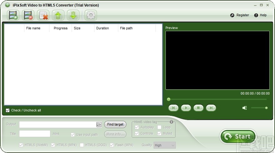 iPixSoft Video to HTML5 Converter(HTML5视频转换器)