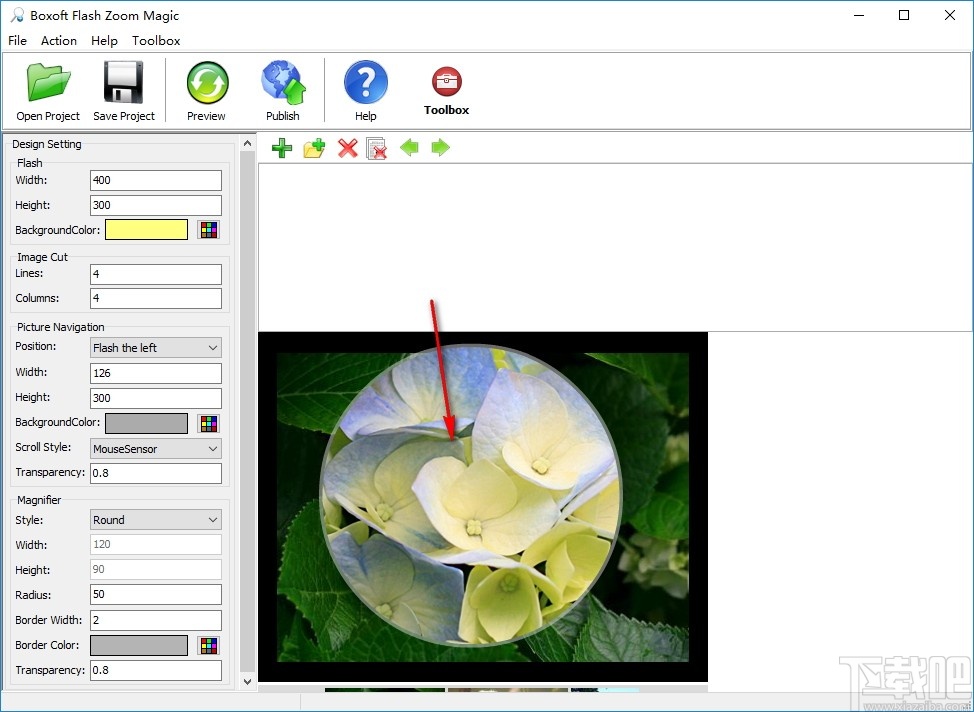 Boxoft Flash Zoom Magic(图片浏览软件)
