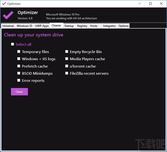 Optimizer(系统优化清理工具)