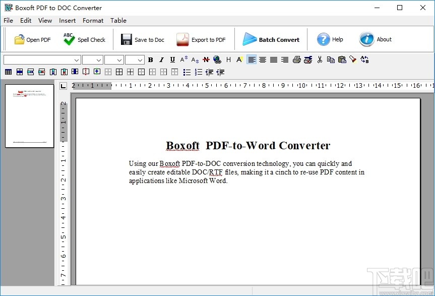 Boxoft PDF to DOC Converter(PDF转DOC软件)