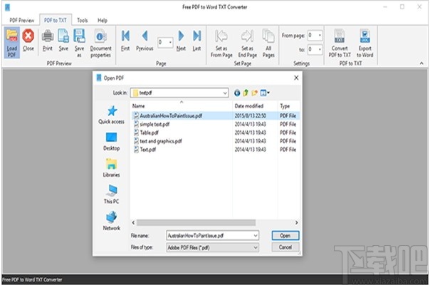 Free PDF to Word TXT Converter(免费PDF到文字转换)