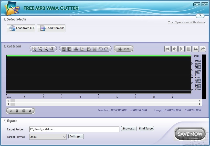 Free MP3 WMA Cutter(免费MP3/WMA剪切软件)