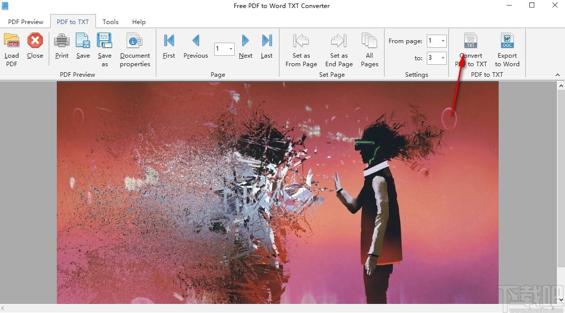 Free PDF to Word TXT Converter(免费PDF到文字转换)