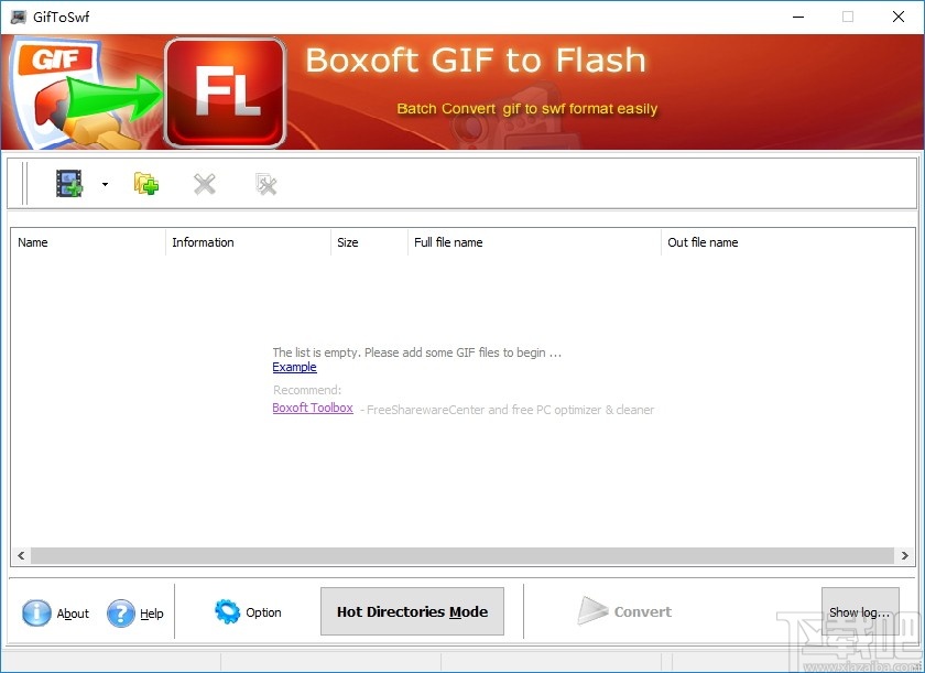 Boxoft GIF To Flash(视频格式转换器)