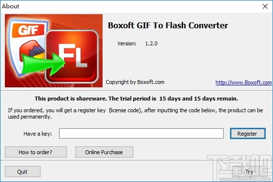 Boxoft GIF To Flash(视频格式转换器)