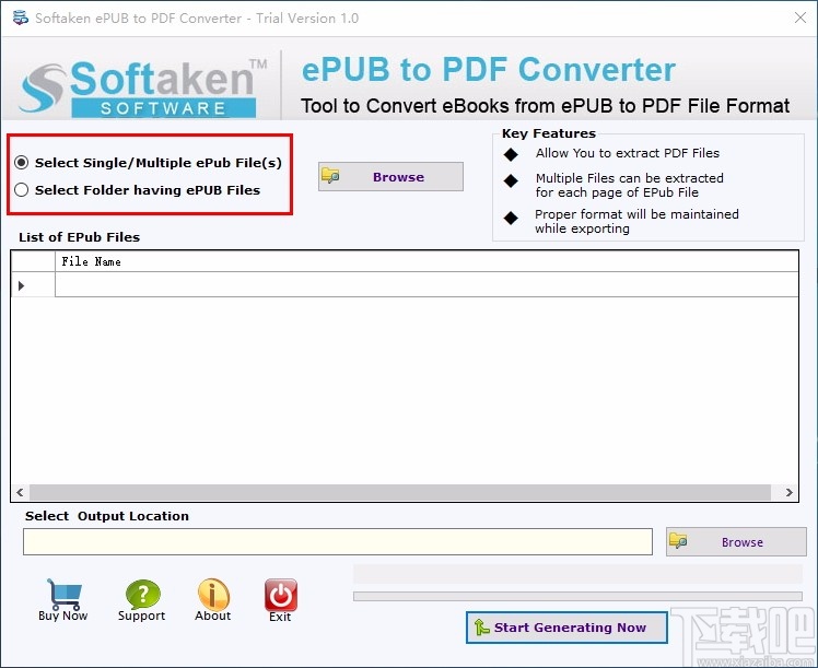 Softaken ePUB to PDF Converter(ePUB转PDF工具)