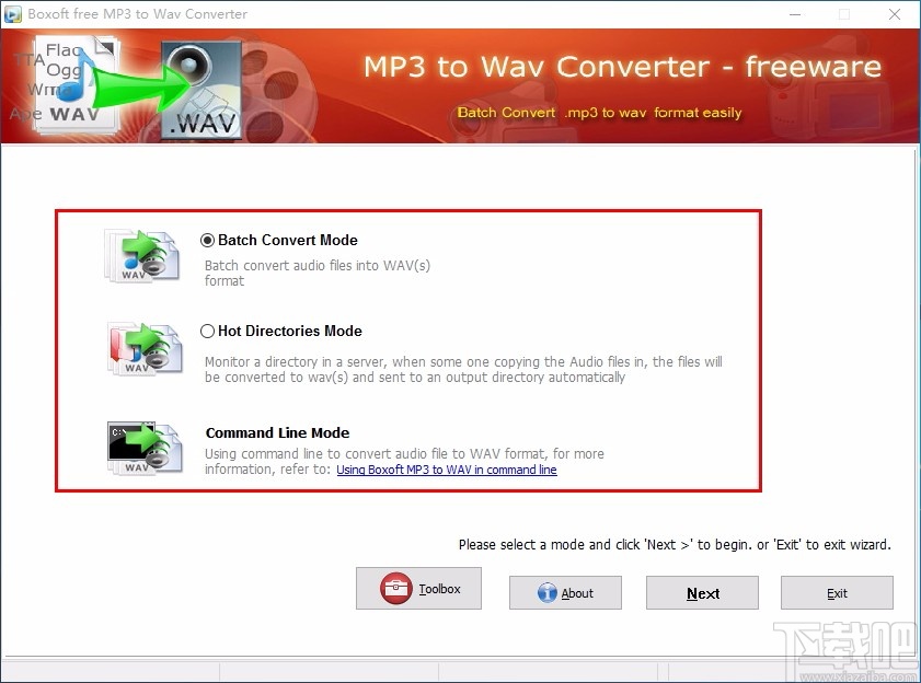 Boxoft MP3 to WAV Converter(MP3转WAV转换器)