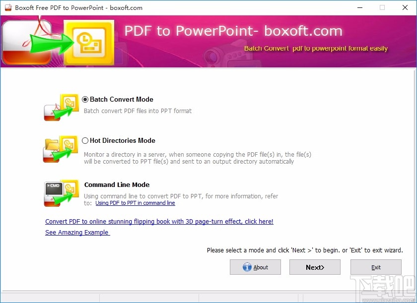 Boxoft Free PDF to PPT(PDF转PPT软件)